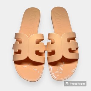 Sam Edelman: Bay Jelly Slide. 🧡🍊🍑 NEVER WORN!